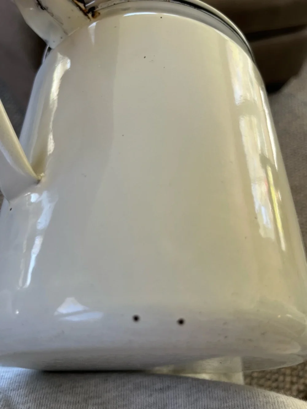 Pyrex Enamelware Coffee Percolator Black & White 8